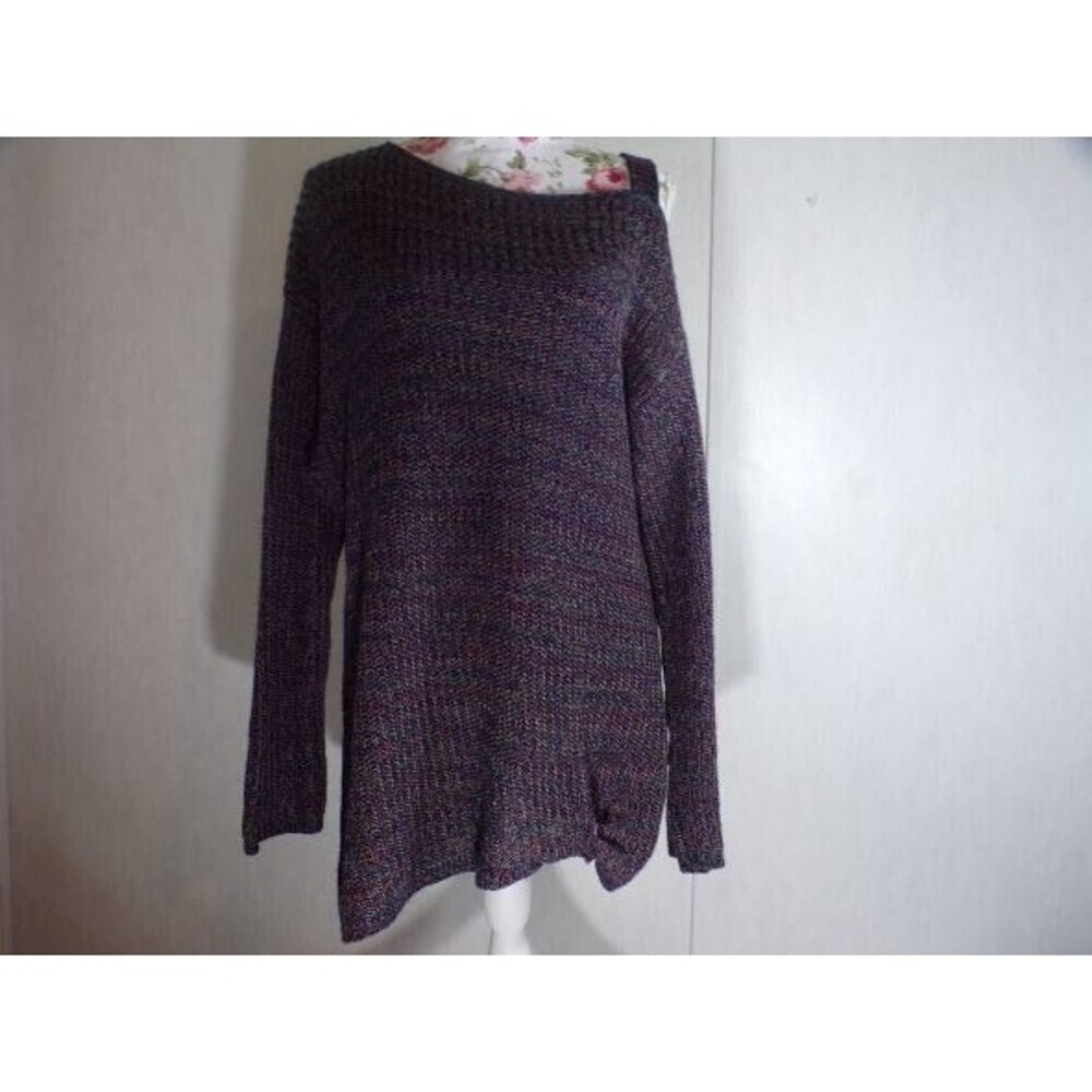 Fashion To Figure FTF Womens Sweater Plus Size 1X Cold Shoulder One Side